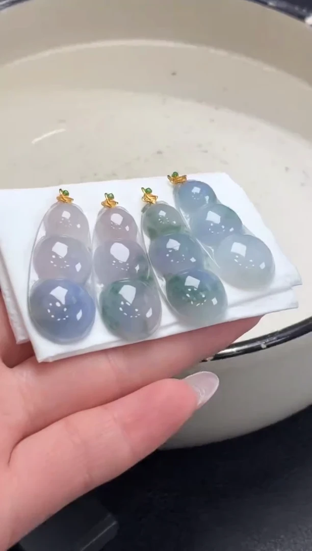 18K金镶嵌定制翡翠DDJ40618/多样性发一件