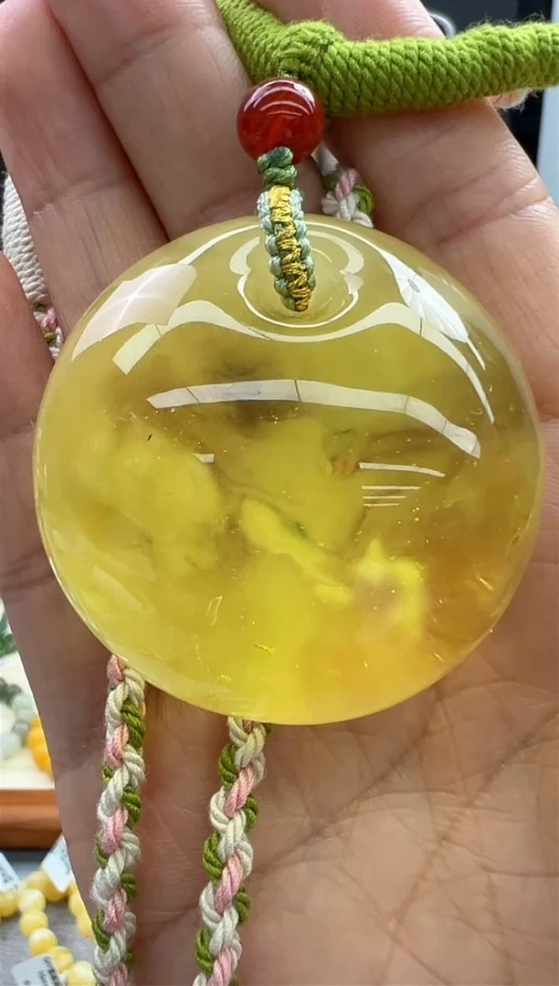【闪购商品】琥珀颈饰未镶嵌707秒拍号