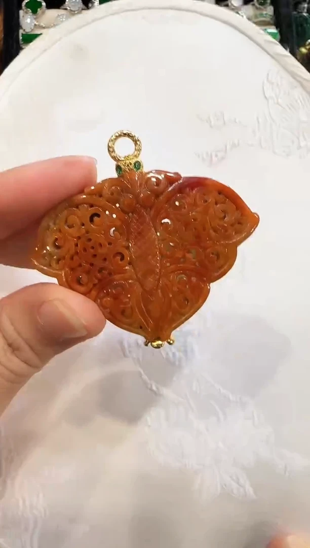 颈饰未镶嵌翡翠国风