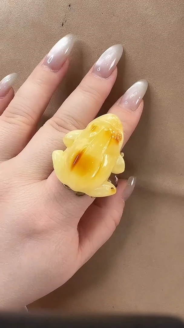 琥珀颈饰未镶嵌戒指