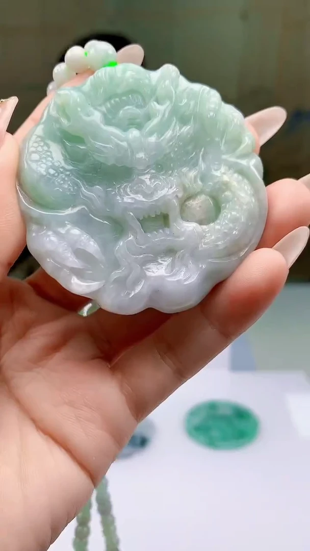 【闪购商品】定制翡翠未镶嵌5125ty-毛货挂件38