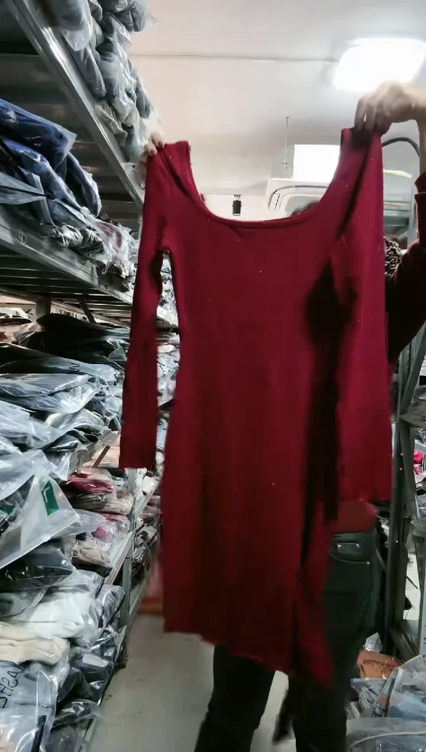 NO退NO换 编号细闪红色连衣裙XS