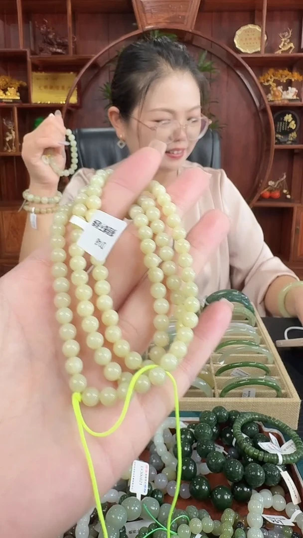 和田玉未镶嵌项链d148黄口妈妈链卡6mm