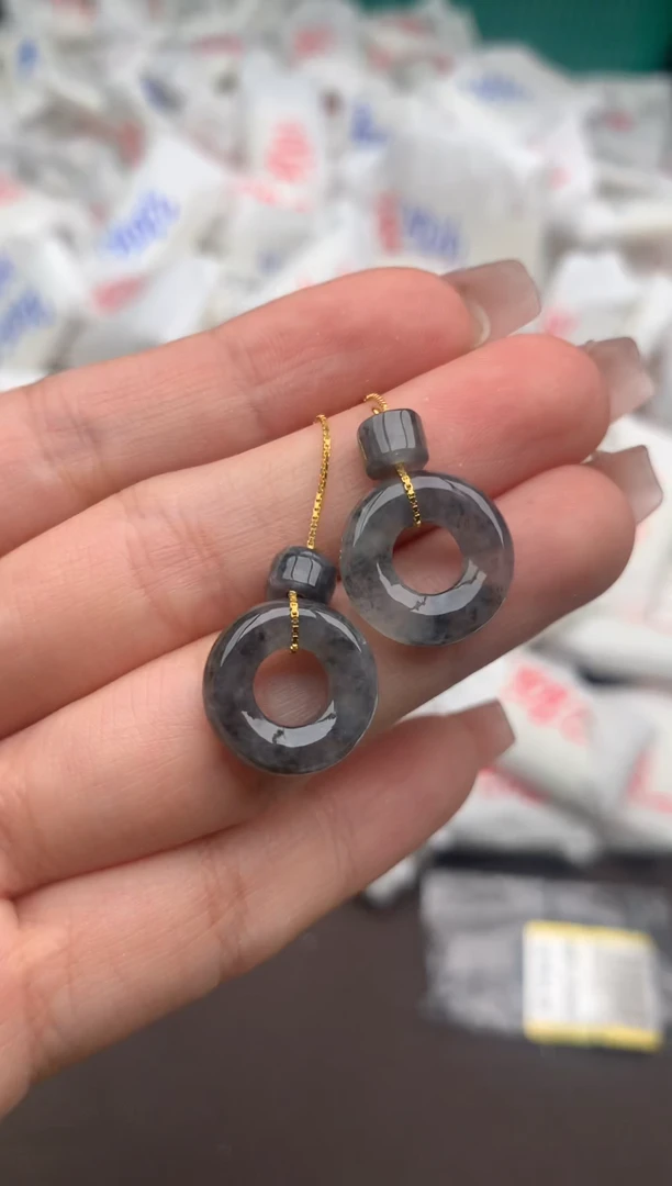 【闪购商品】翡翠耳饰银S925镶嵌一对