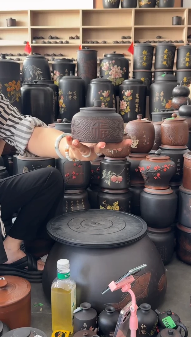 罐完品茶叶罐50克满雕 492