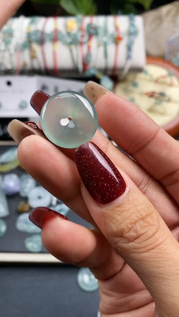 【闪购商品】翡翠裸石1170平安扣~默认裸石发货