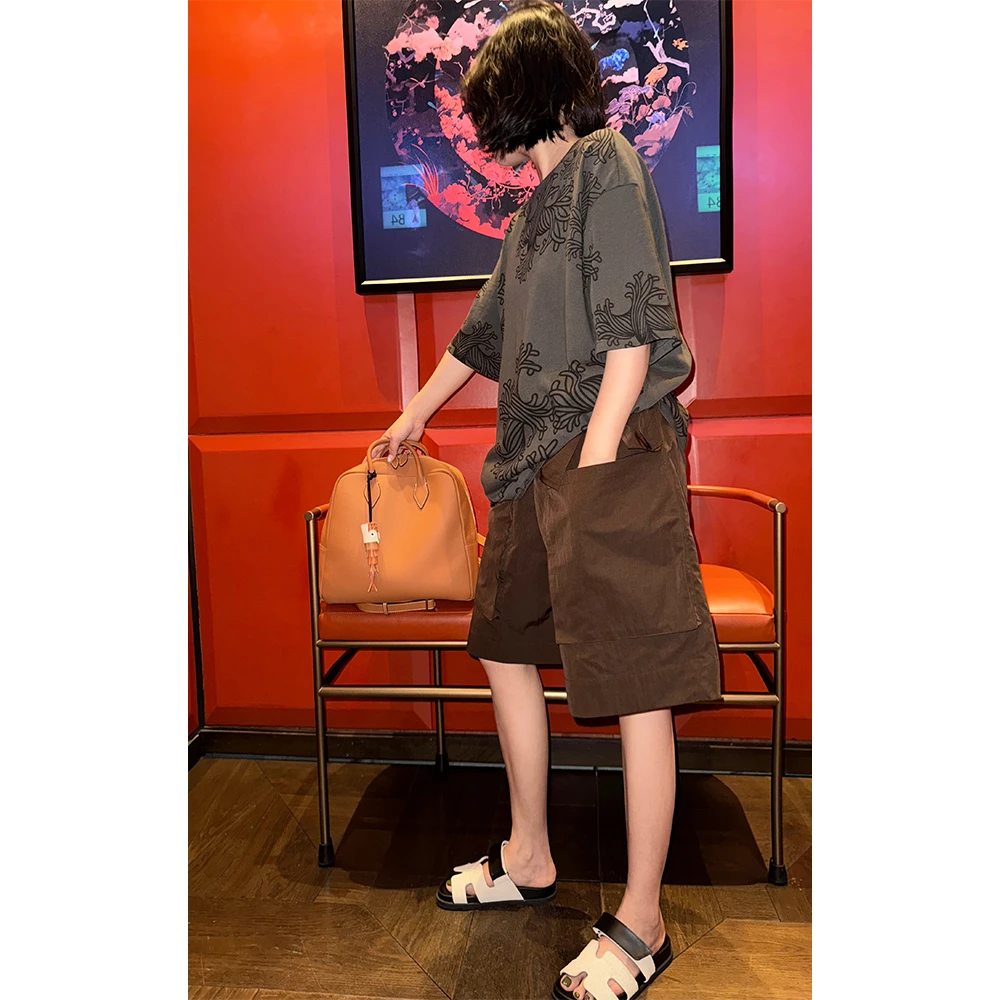 LA CALLA抽绳短裤时尚百搭清爽短裤YY51-2165