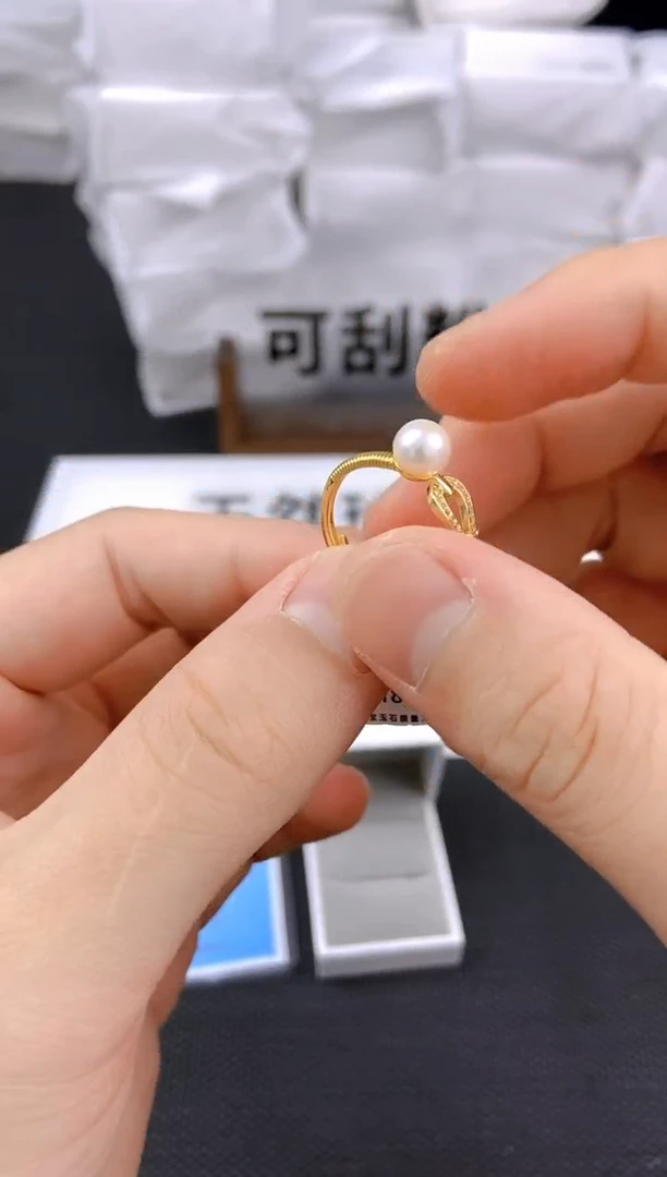 未镶嵌耳饰淡水珍珠jz1005