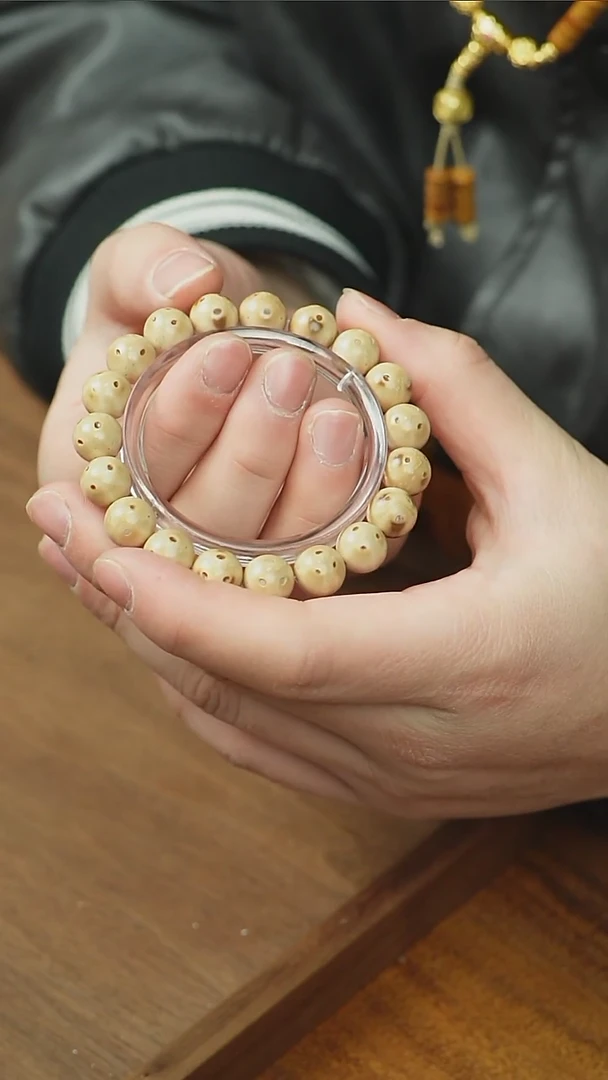 【闪购商品】紫金鼠手串福利熊猫正圆光珠11+mm