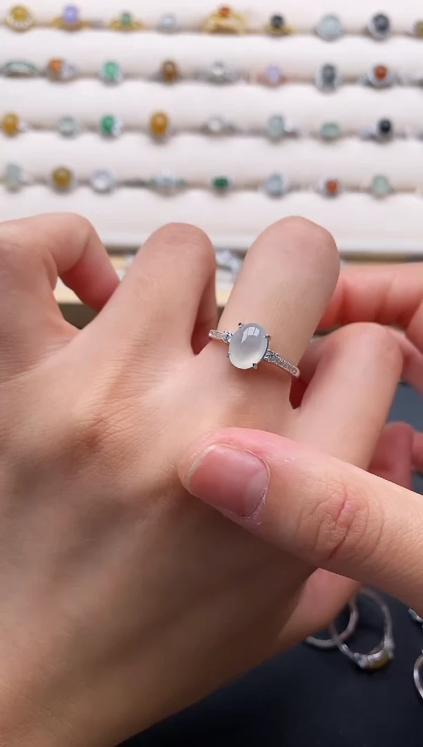 银S925镶嵌戒指翡翠11111111+2