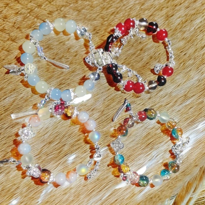 铜合金琉璃手链 设计款琉璃手链对对碰