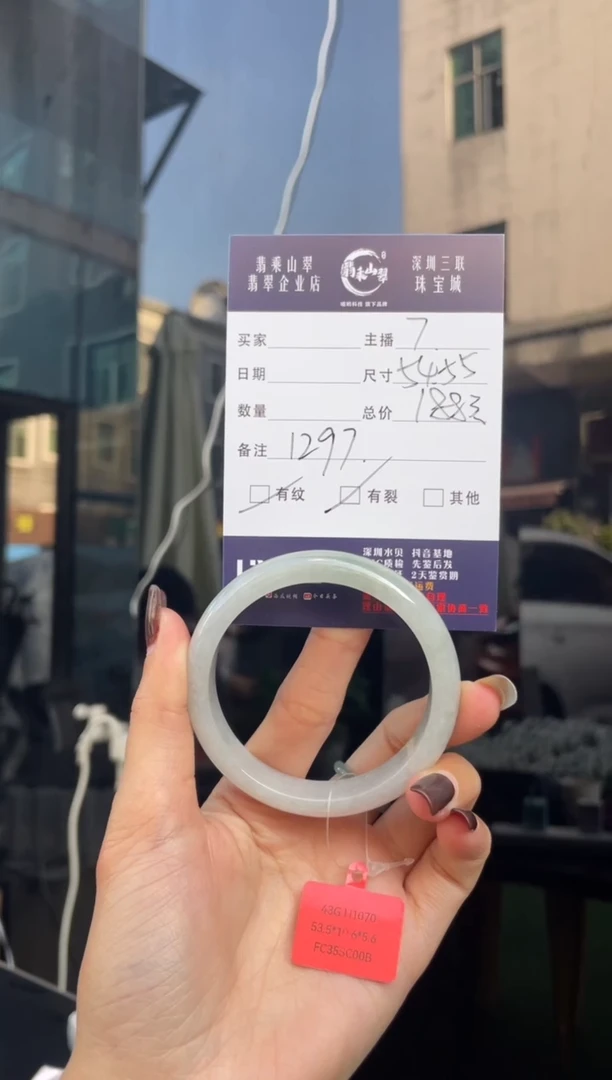 未镶嵌手镯翡翠Q 54正圈 1297