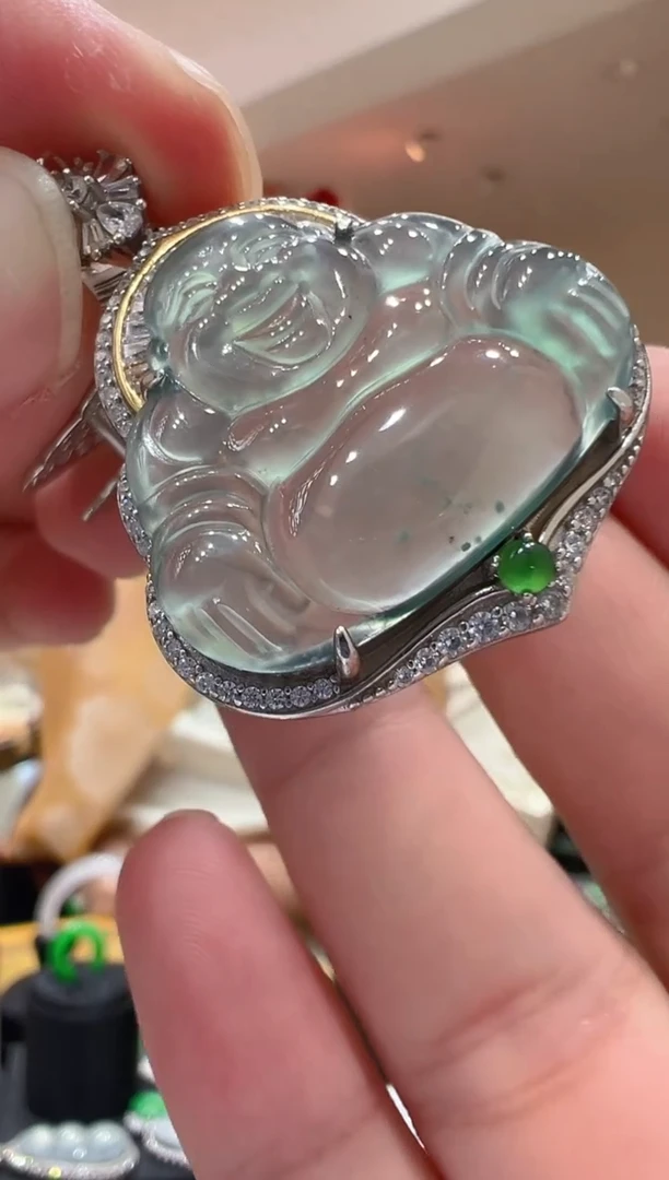 【闪购商品】翡翠吊坠(不含链)银S925镶嵌