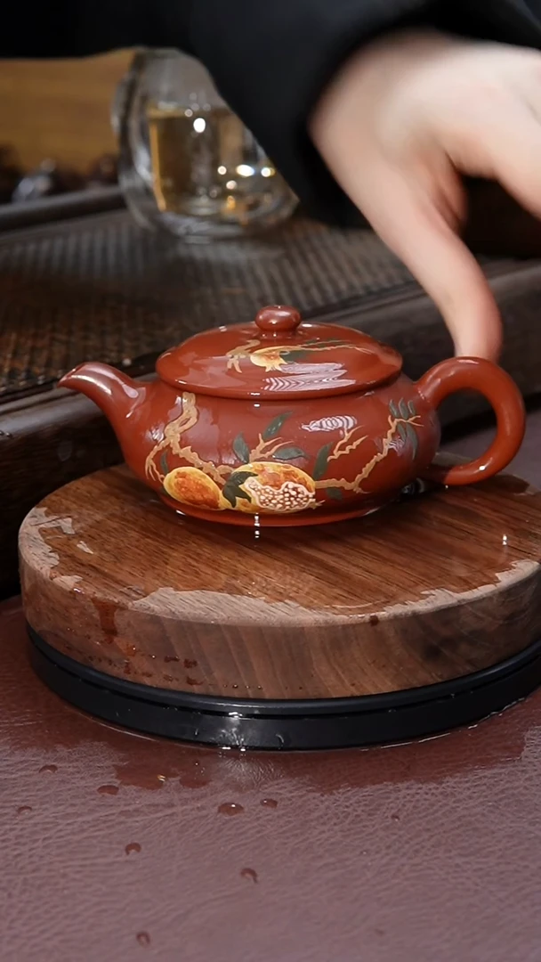 【闪购商品】紫砂茶壶明炉泥绘紫砂壶