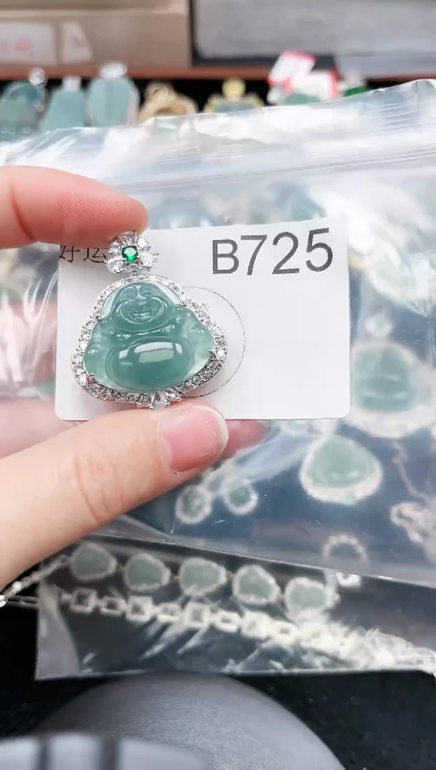 【闪购商品】翡翠颈饰未镶嵌725赠皮绳