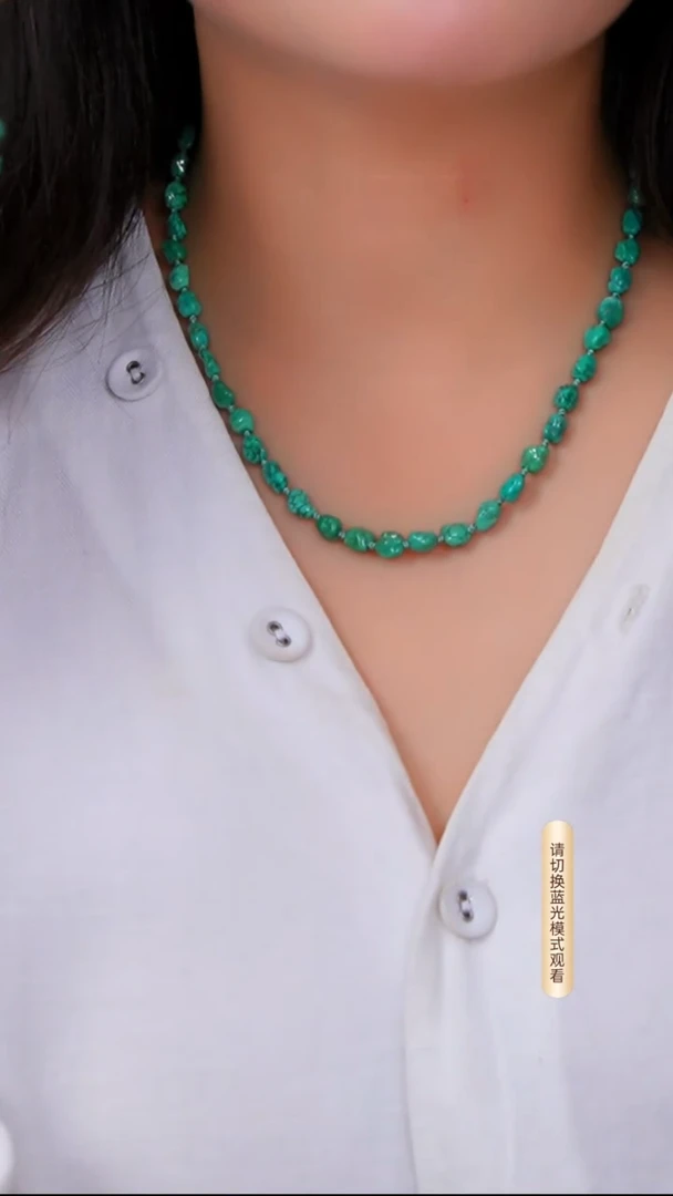 银S925镶嵌绿松石项链多样性发货一件