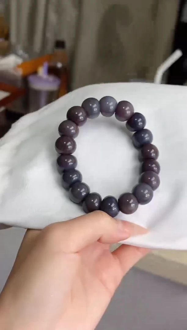 菩提根/象牙果手串s13紫美人·玉化蒜瓣大肠14手串