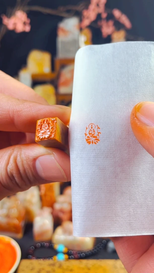 【闪购商品】巴林石印石手工篆刻《佛造像》1.0