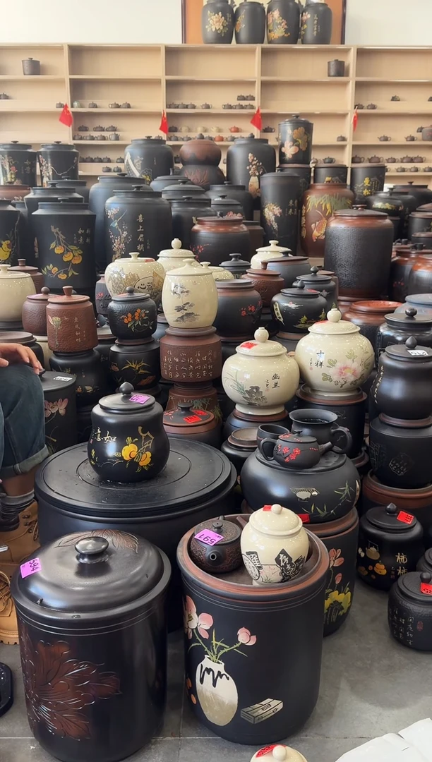 罐瑕疵茶叶罐 彩填小葫芦 576