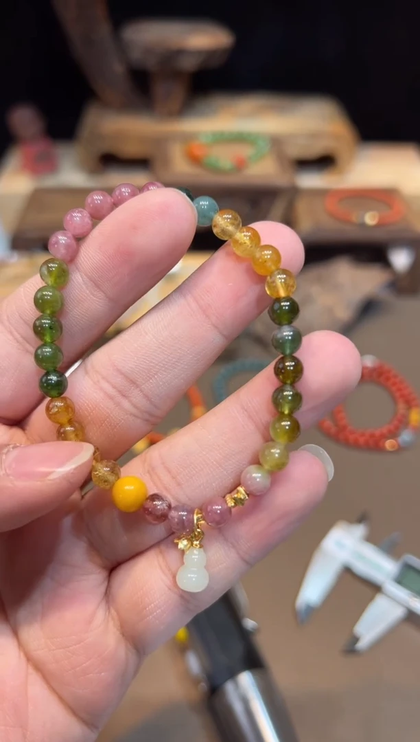 【闪购商品】碧玺手链未镶嵌手饰@@F4696