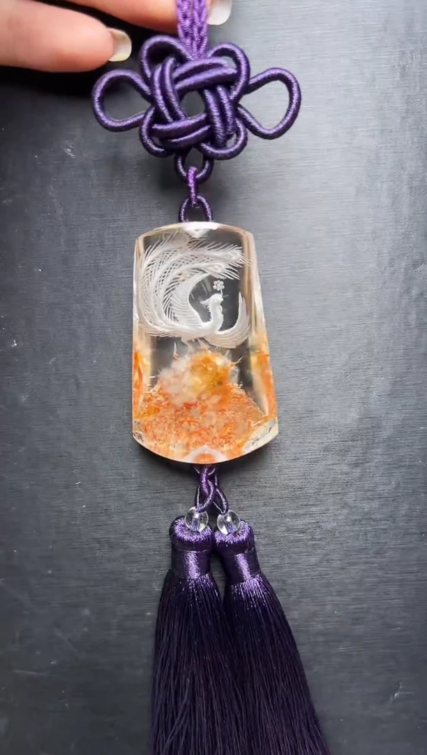 未镶嵌车挂水晶幽灵内雕车挂 JP57117