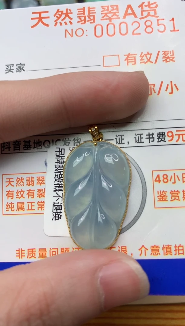 【闪购商品】翡翠颈饰18K金镶嵌5.........