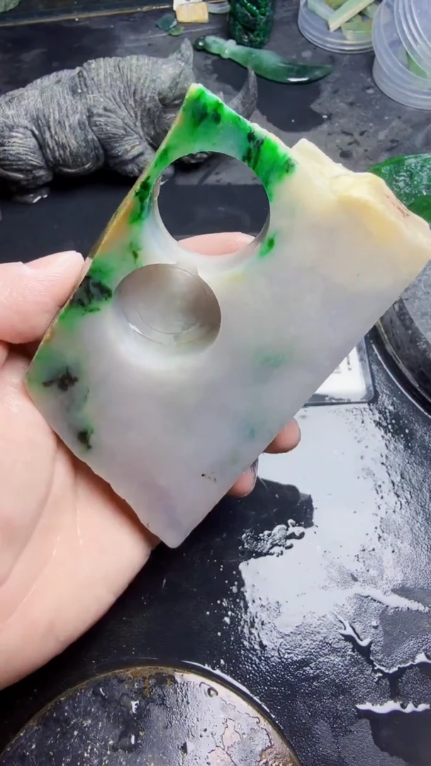 未镶嵌挂件翡翠影*天然翡翠307