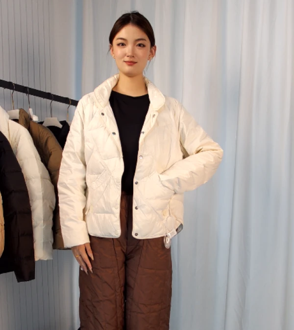 新款 【行云流水】压线款羽绒服2805短款