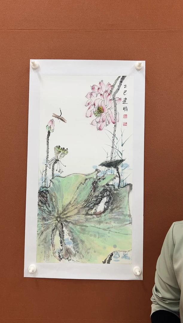 国画童建明2平尺花鸟