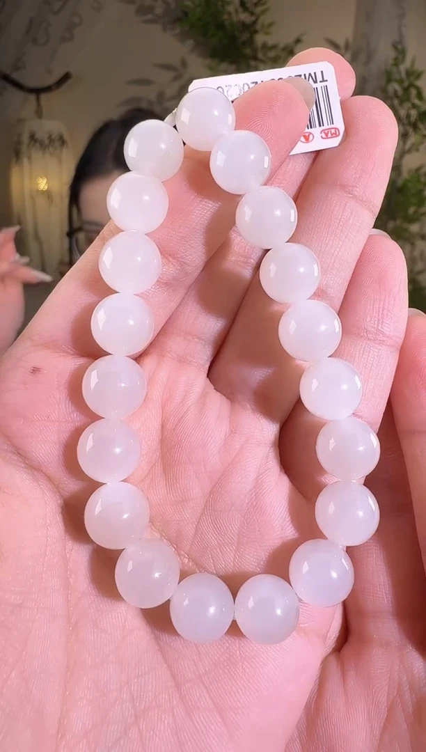 手串未镶嵌和田玉白玉手串