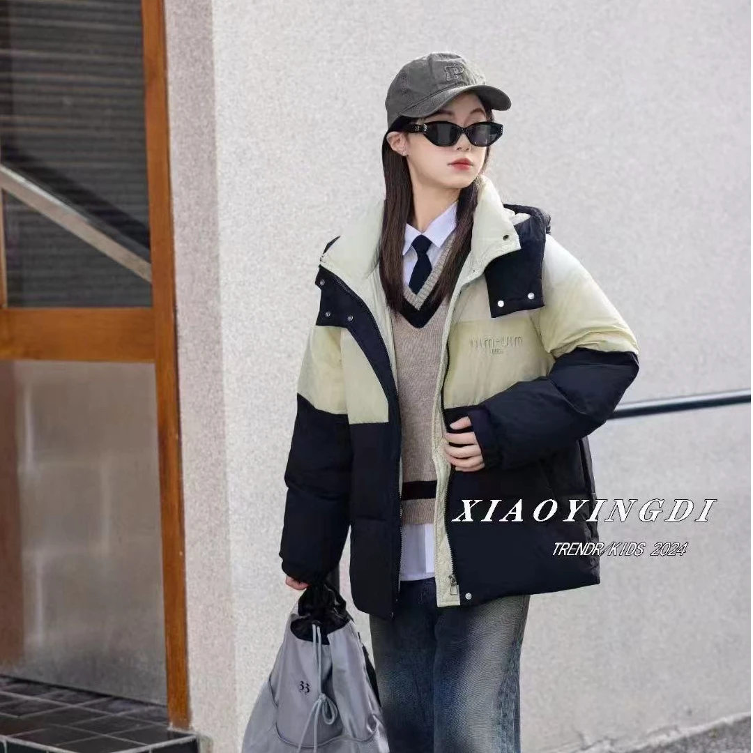 冬季新款女大童非国标羽绒服颜色随机发小赢迪24-15