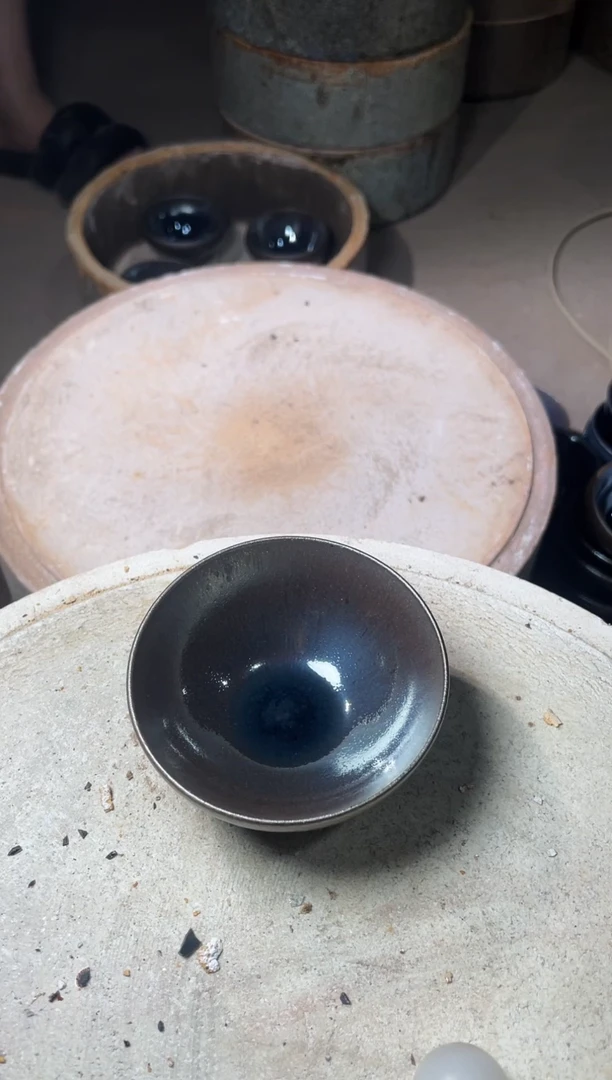 茶盏583   叶紫建盏叶紫建盏