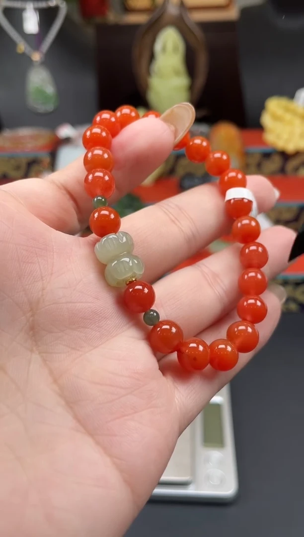 未镶嵌手串南红玛瑙手串xh046多样性发其一
