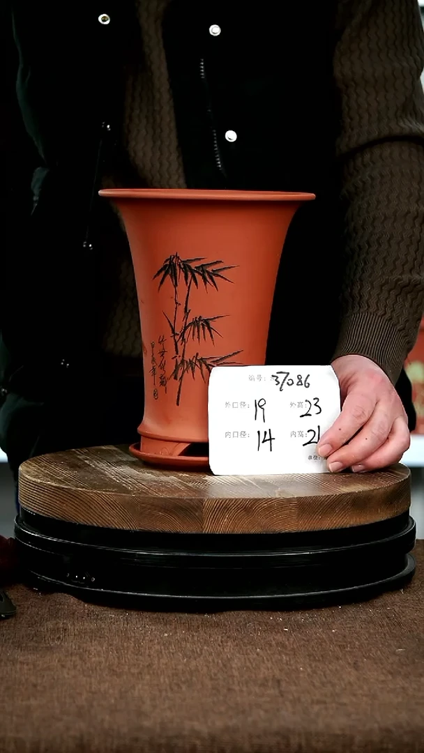 【闪购商品】紫砂花盆37086+z宜兴紫砂花盆