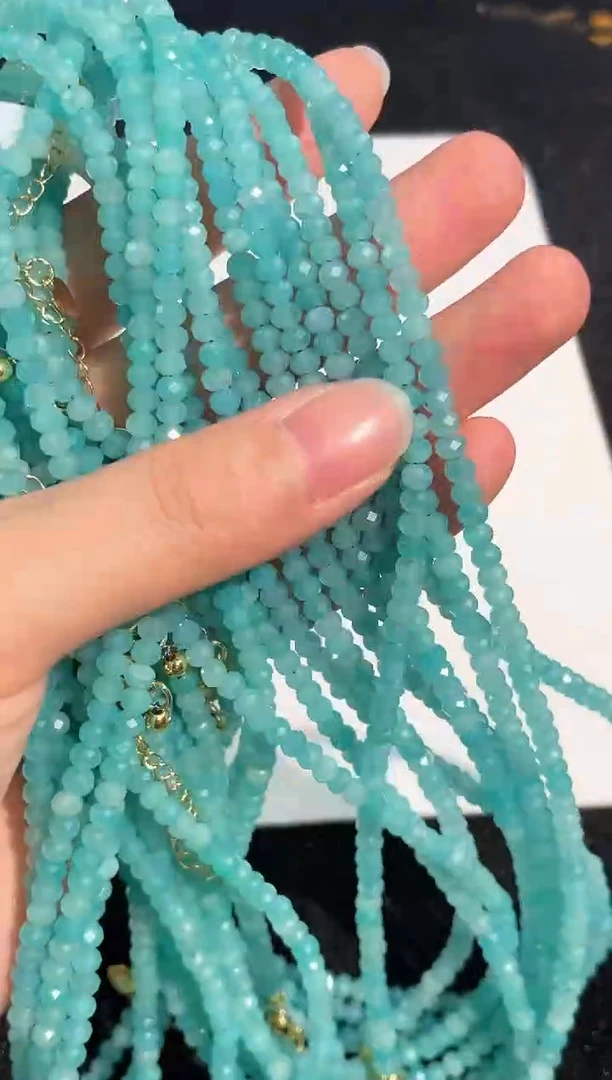 水晶手链未镶嵌天河石锁骨链