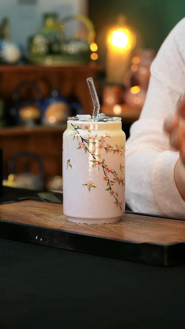 杯手绘心瓷陶瓷浮力