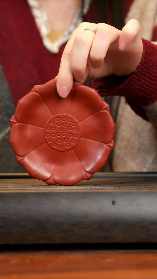 【闪购商品】紫砂茶壶见升茶器  荷叶杯垫