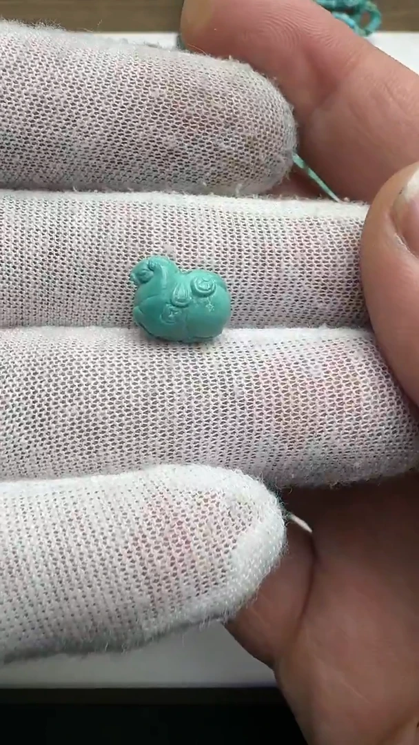 未镶嵌绿松石唐马2左右8.3高10长12