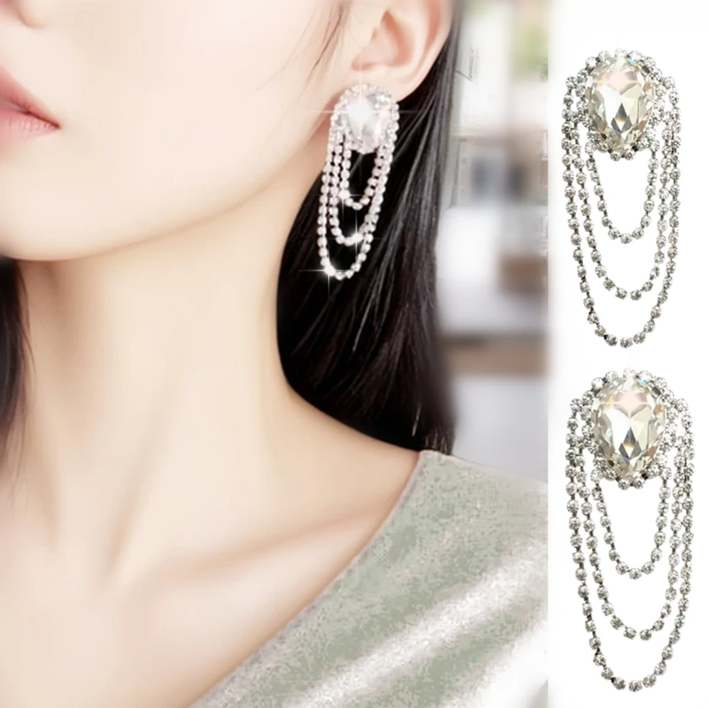 铜合金铅玻璃耳饰 银色爱心/水滴/铃铛女日韩耳钉欧美风原创设计