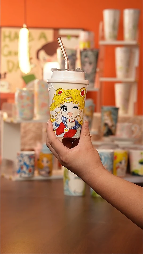 景德镇手工手绘文创陶瓷杯