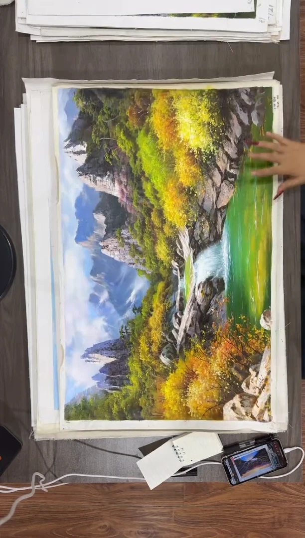 油画【56号】约50*70丨朝鲜原创纯手绘孤品油画丨顺丰包邮