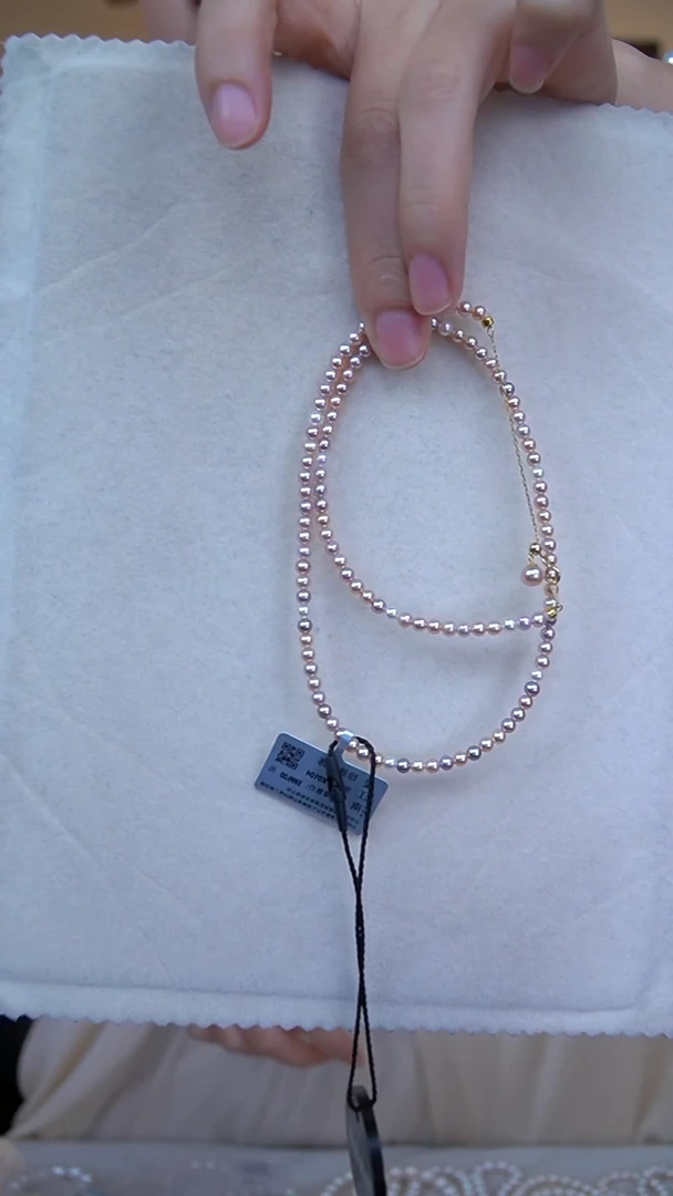 淡水珍珠未镶嵌项链项链3-4FX0104