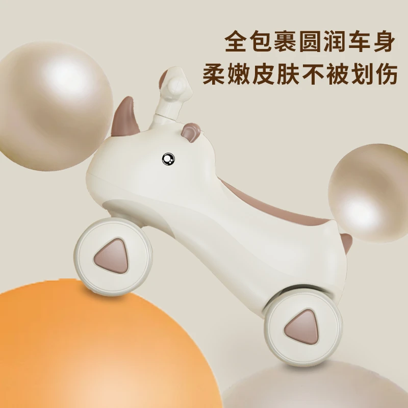 可爱恐龙四轮滑行学步安全防侧翻音乐静音滑滑车稳固男女宝宝质量