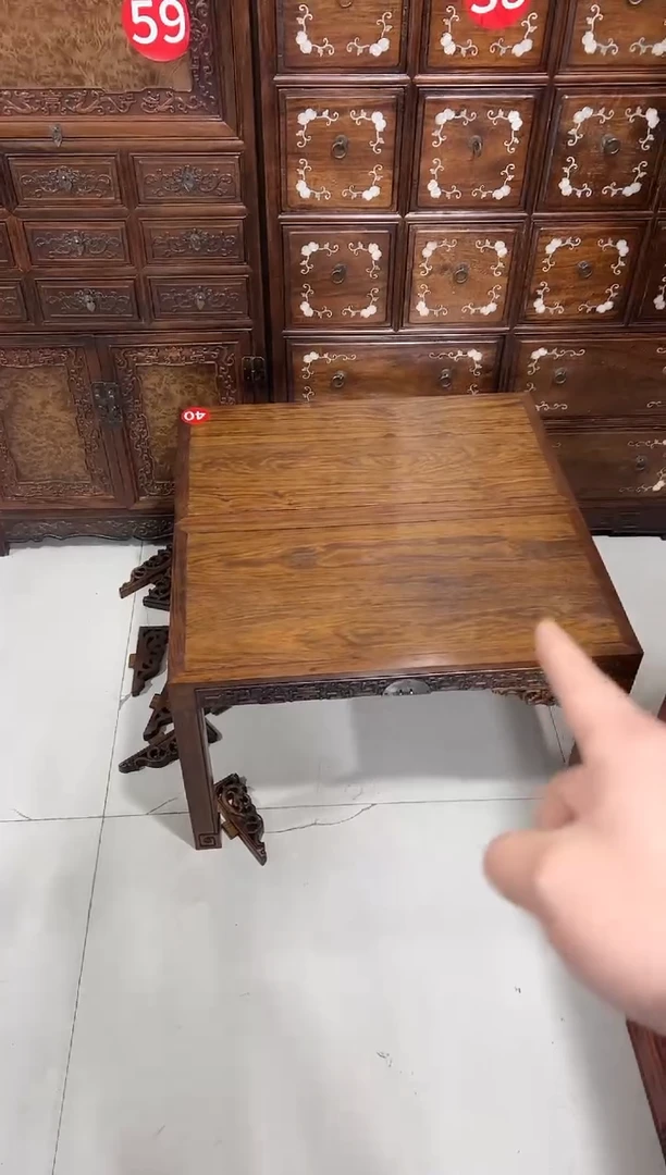 花梨木活拆行军桌