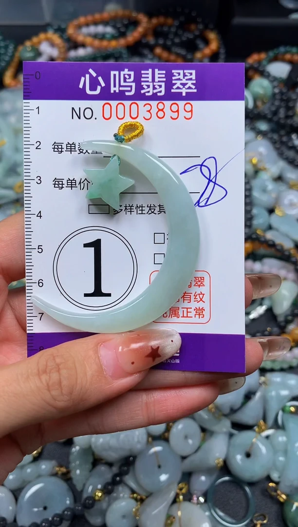 翡翠未镶嵌颈饰闪购003899