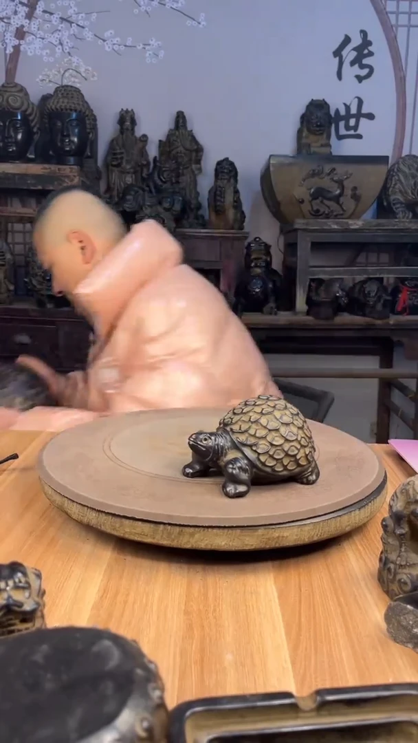 石材青石仿古金钱龟一只