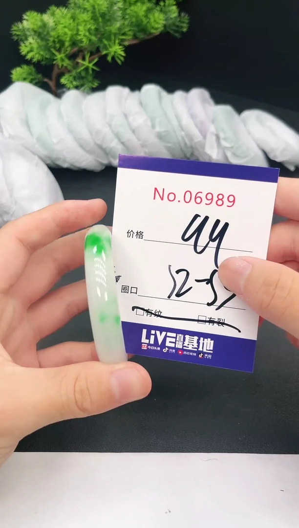 未镶嵌手镯翡翠06989