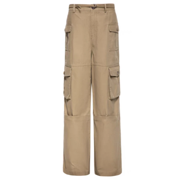 REFOUND TEN  25春夏设计师款做旧砂洗多口袋工装长裤