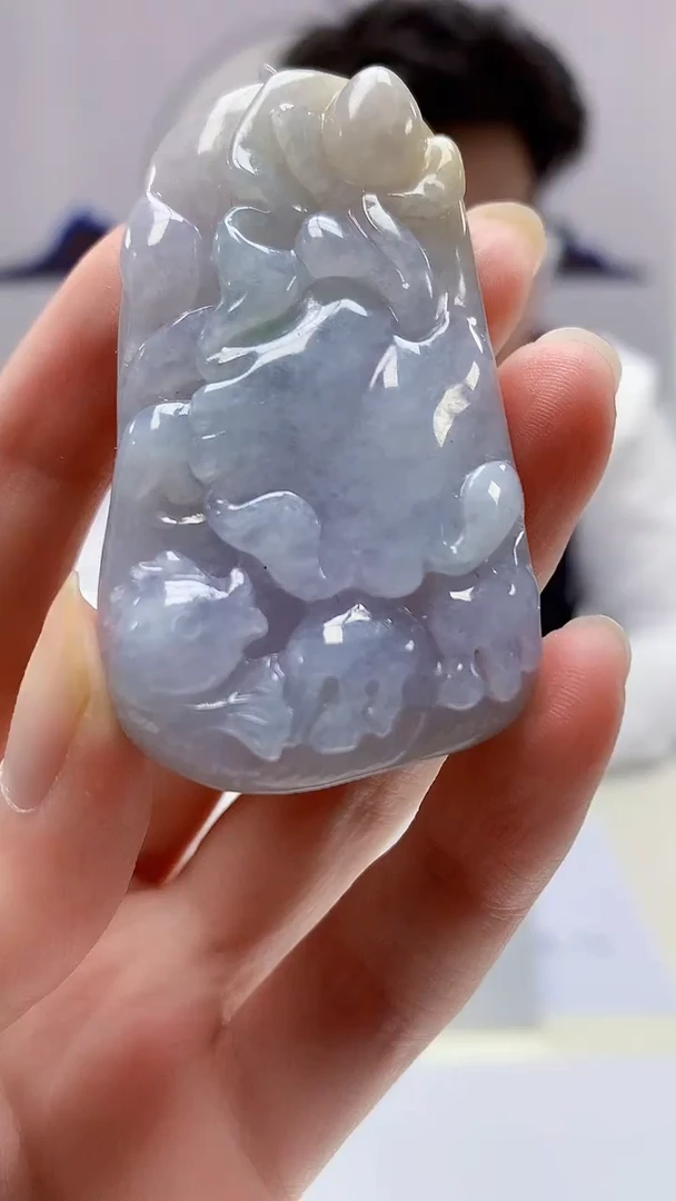 【闪购商品】定制翡翠未镶嵌4688zm-毛货挂件241