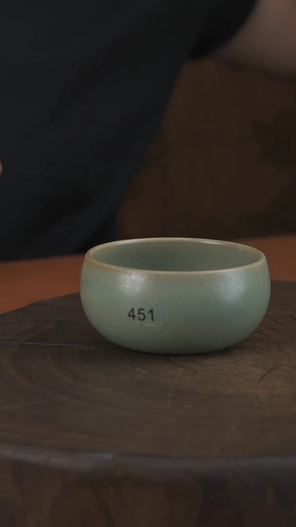 汝瓷 柴烧禅定  微瑕 #451